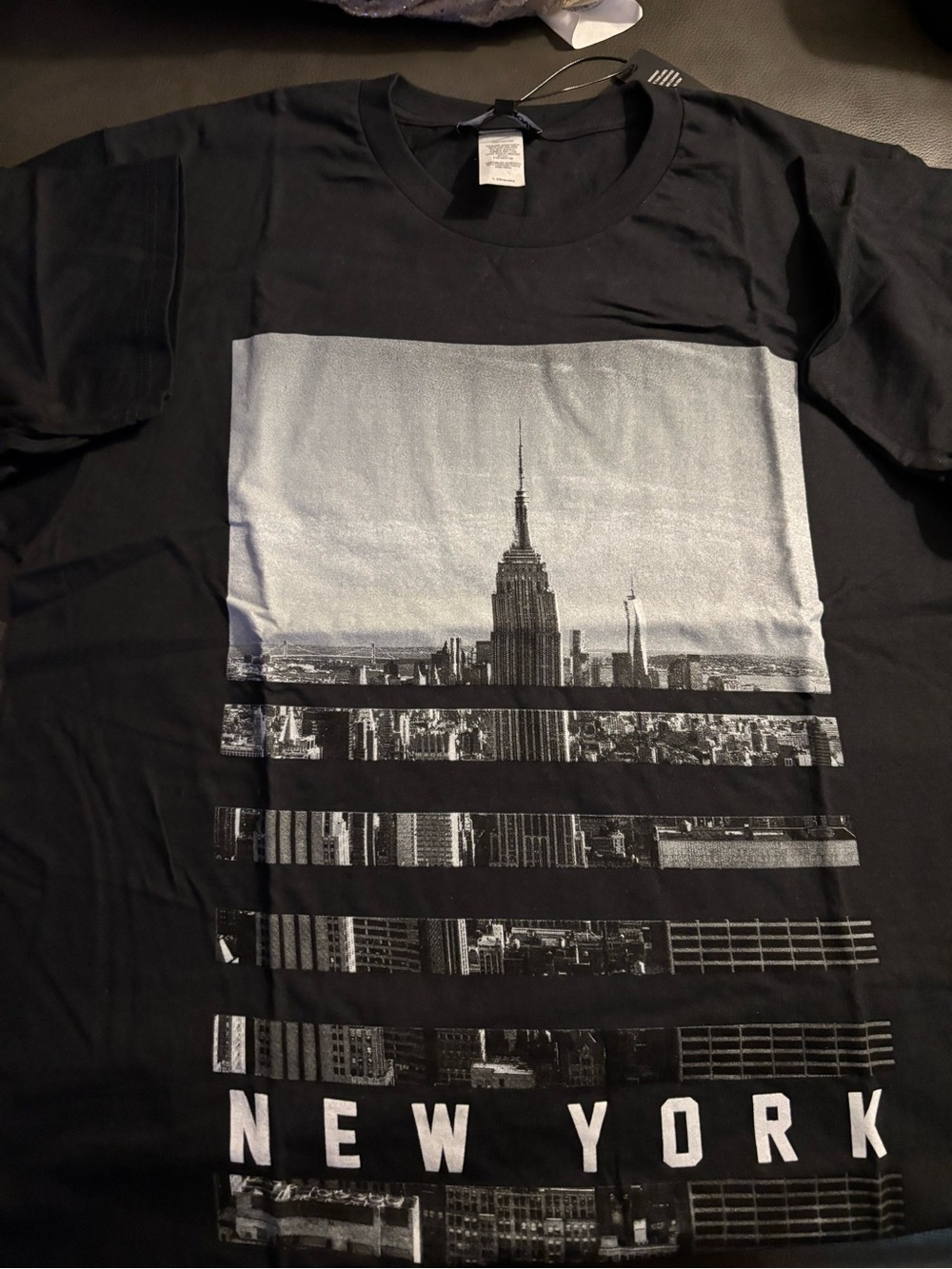 New York Graphic Black Short-Sleeve Men's T-Shirt